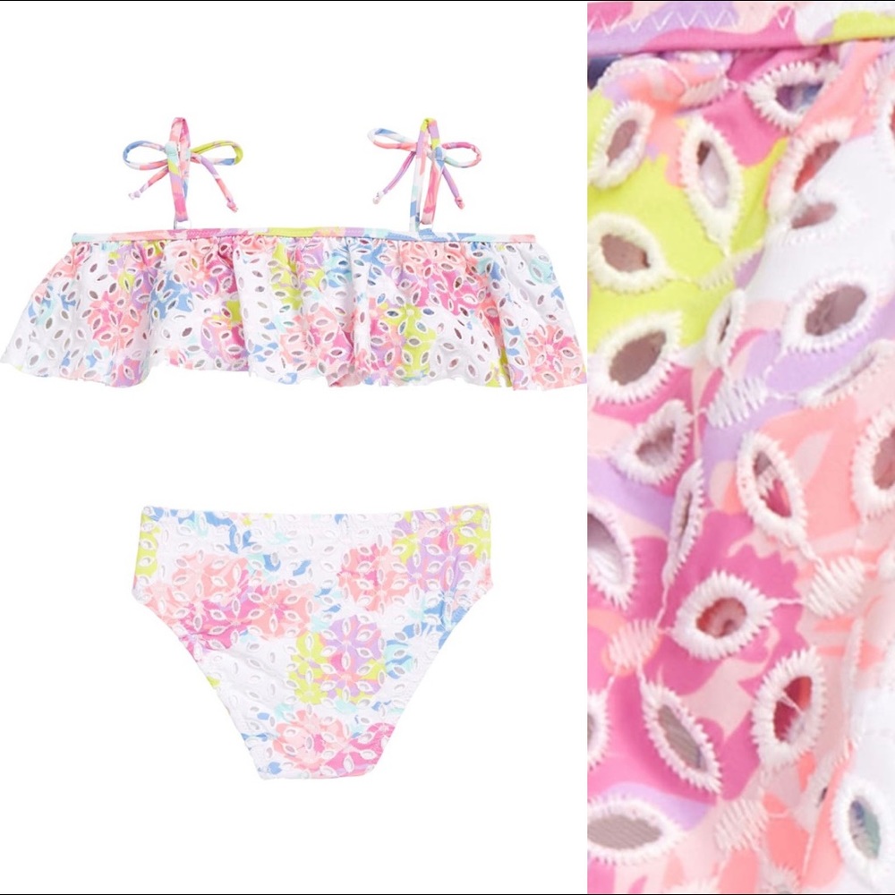 Colorful Kids Swim Bikini Set